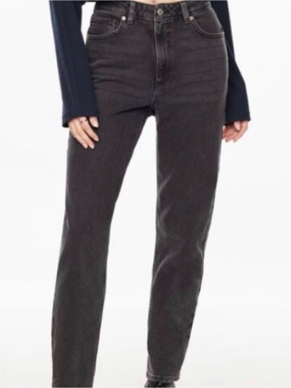 Dynamite Claudia High-Rise Charcoal Gray Jeans